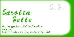 sarolta helle business card